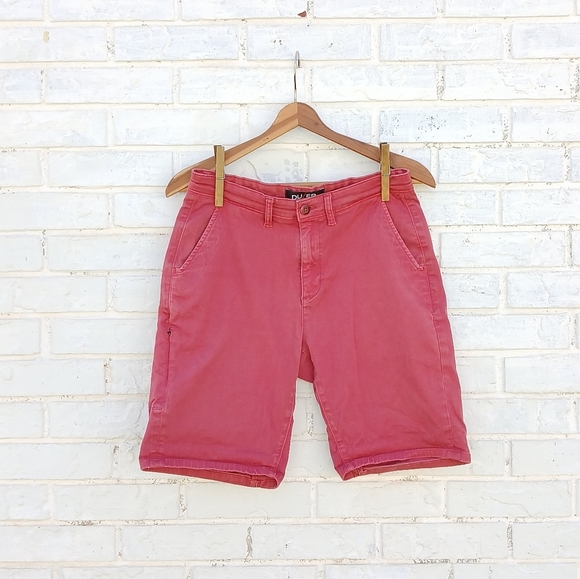 DU/ER Shorts Slim Fit Red Pink Size 29 - Picture 2 of 11